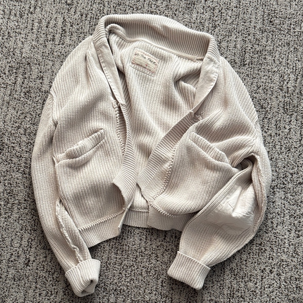 Free People Cream Sweater